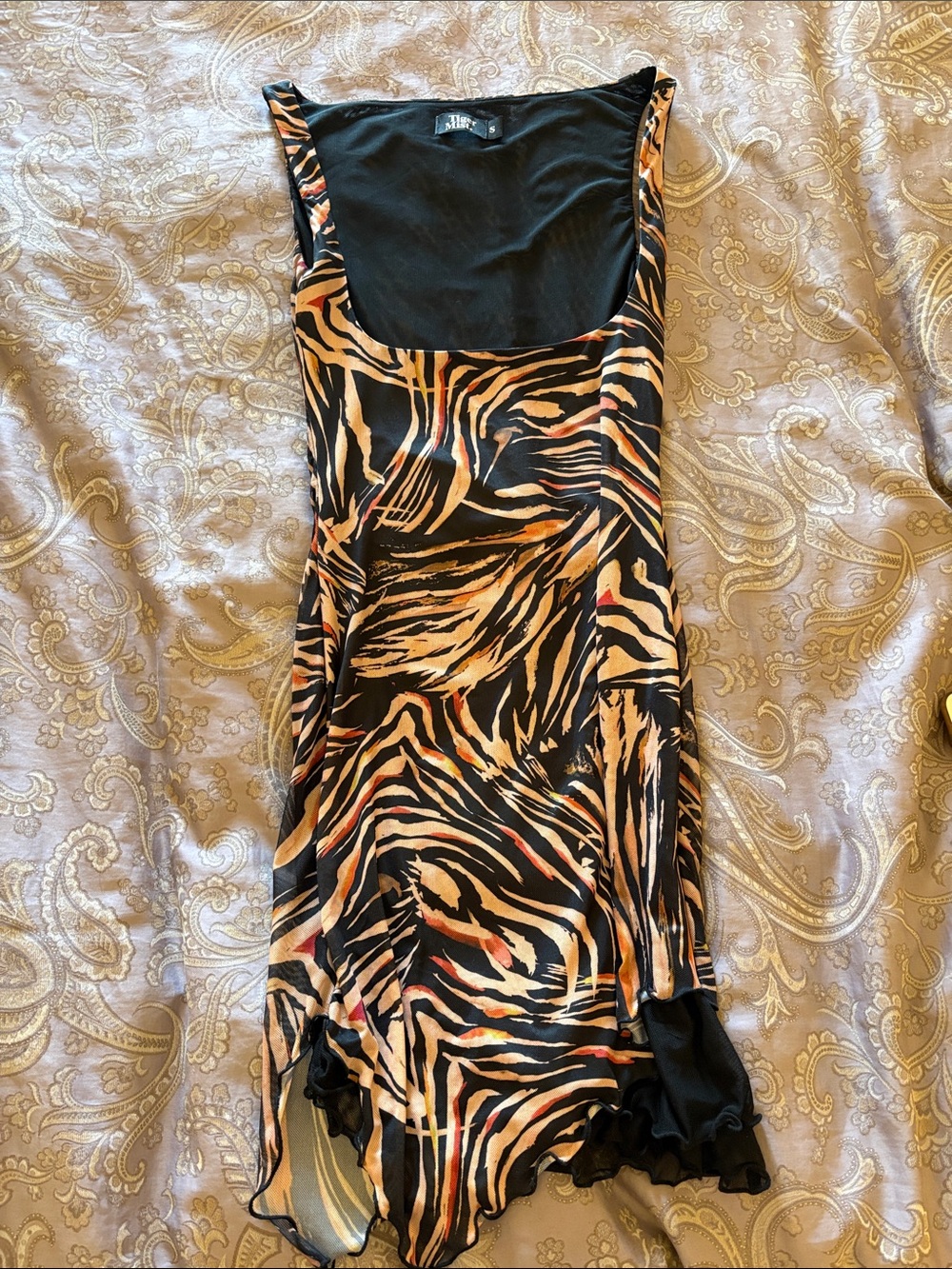 Tiger Mist Black Mesh Overlay Slip